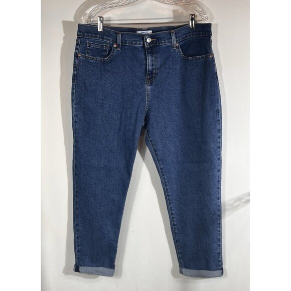 Denizen Boyfriend Denim Jeans with cuffs from Levi's Women’s Size 12 - Picture 1 of 16
